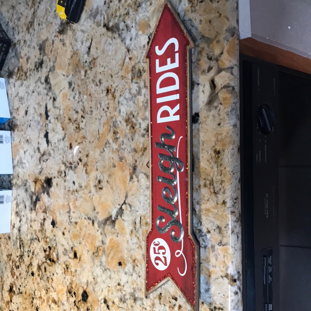Christmas sign decor
